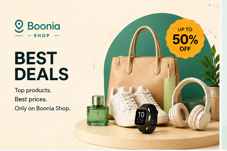 Marketplace product selection with electronics, fashion, and daily essentials